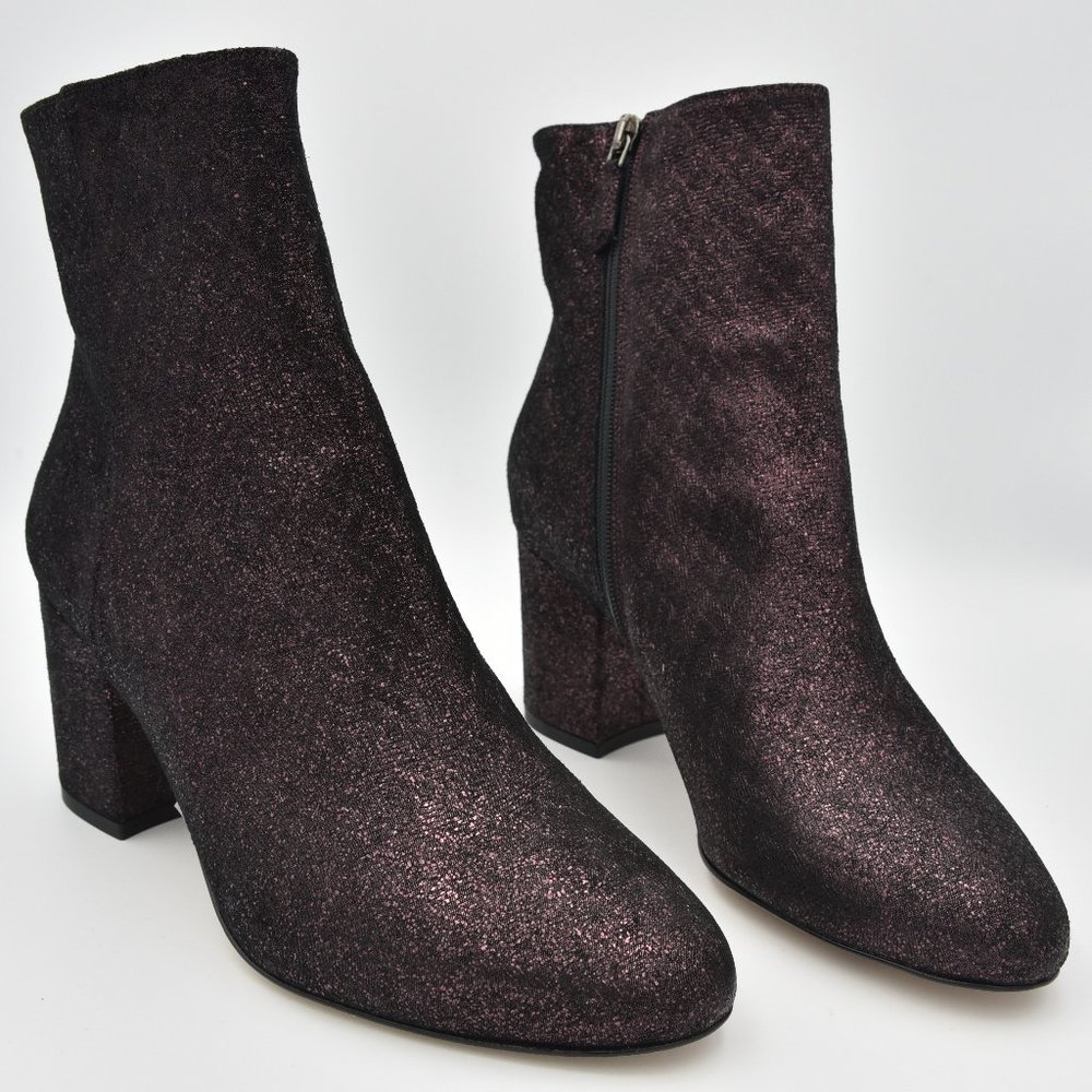 LK Bennett Glitter Ankle Boots in Black